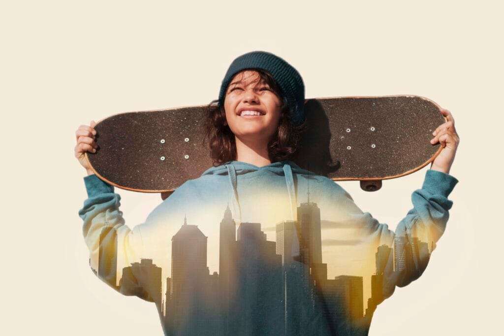 Corporate & Personal Bank Account Opening in UAE 4 medium shot teenager holding skateboard 1