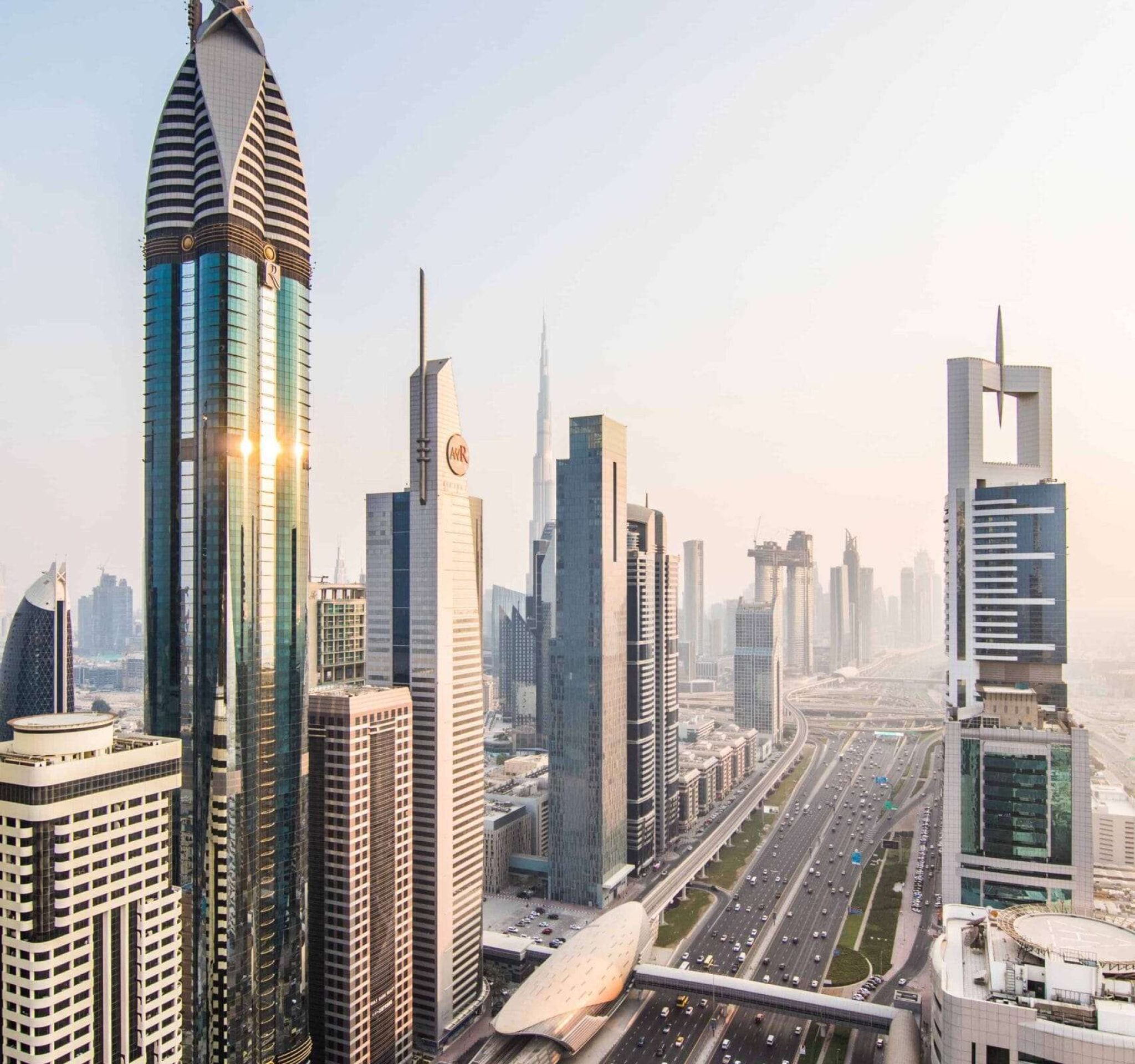 dubai-skyline-sunset-time-united-arab-emirates (1)